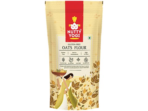 Nutty Yogi Oats Flour, 500 g