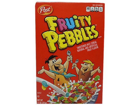 Post Fruity Pebbles - Sweetened Rice Cereal, Flintstones Themed, 311 g