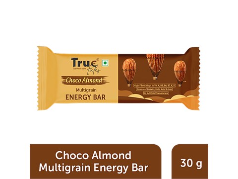 True Tales Multigrain Energy Bar - Choco Almond, Source Of Iron, Folic Acid & Protein, 30 g