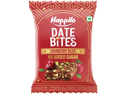 Happilo Cranberry Bliss Date Bites, 20 g
