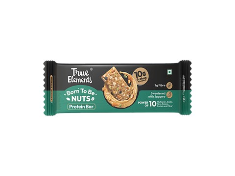 True Elements Born To Be Nuts Protein Bar, 50 g