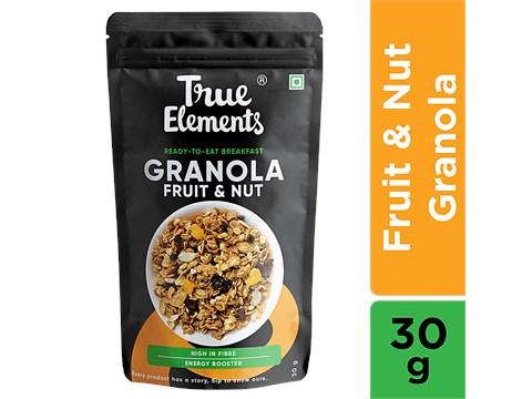 True Elements Fruit & Nut Granola, 30 g