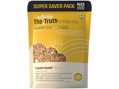 The Whole Truth 5 Grain Muesli - Super Saver Pack, 750 g