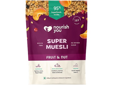 Nourish you Super Muesli - Fruit & Nut, 400 g