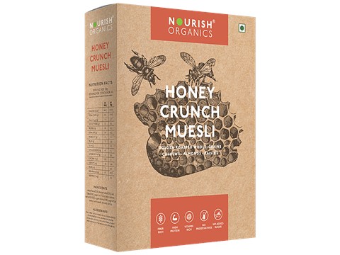 Nourish Organics Honey Crunch Muesli, 300 g