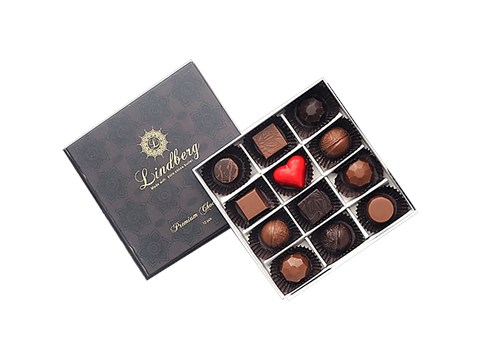 Lindberg Assorted Gift Box - Premium Belgian Chocolate Truffles, 120 g