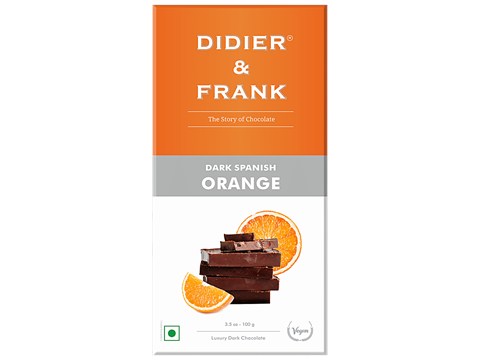 Didier & Frank  Dark Spanish Orange Chocolate, 100 g