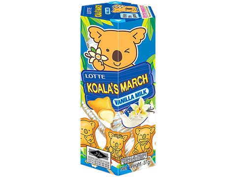 Lotte Koala's March Vanilla Milk Biscuits, 37 g