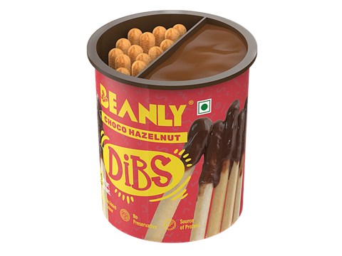Beanly Choco-Hazelnut Dibs With Breadsticks, 52 g