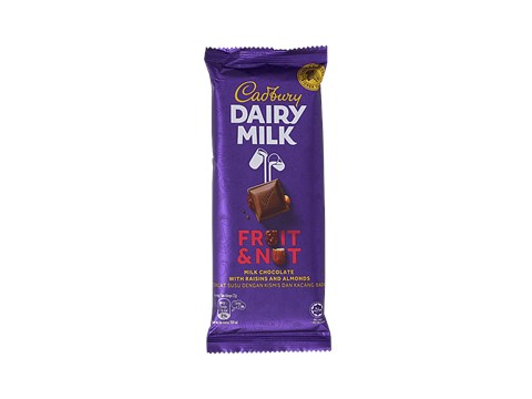 Cadbury Imported Dairy Milk Chocolate - Fruit & Nut, 130 g