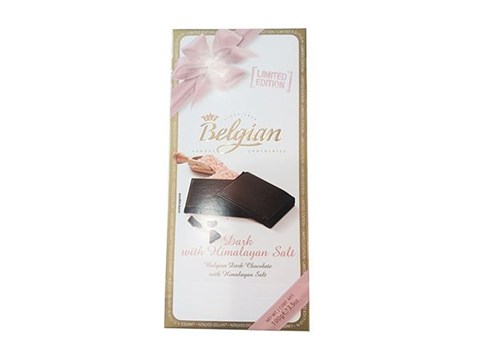 The Belgian Dark Chocolate - With Himalayan Salt, 100 g