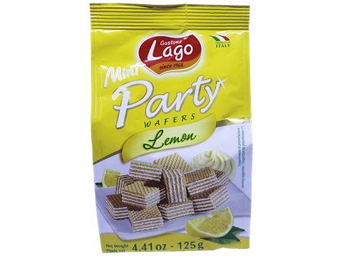 Gastone Lago Mini Party Wafers Lemon cream, 125 g