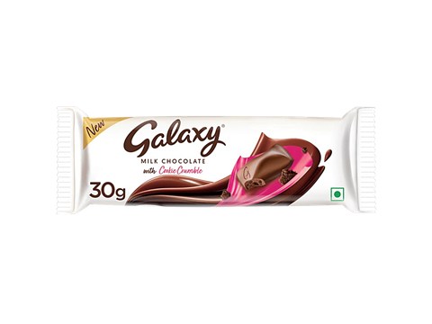 Galaxy Cookie Crumble Milk Chocolate Bar, 30 g