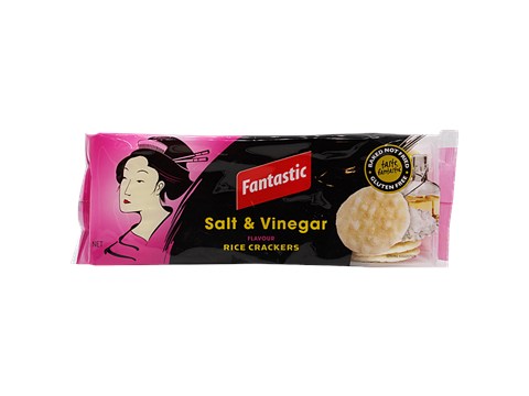Fantastic Rice Crackers - Salt & Vinegar, 100 g