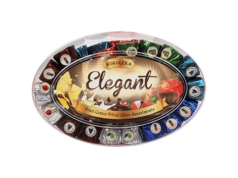KOKOLEKA Elegant Fruit Center Filled Choco Assortment, 300 g