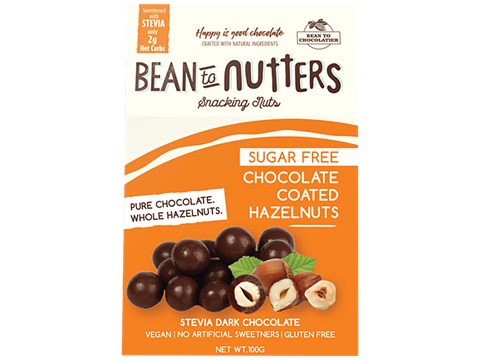 Bean to Nutters Sugarfree Chocolate Hazelnut, 80 g