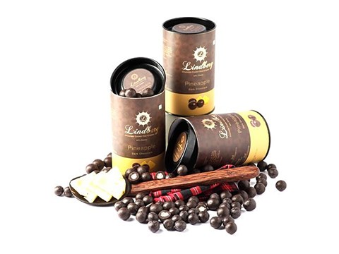 Lindberg Pineapple Dark Chocolate Crispies, 100 g