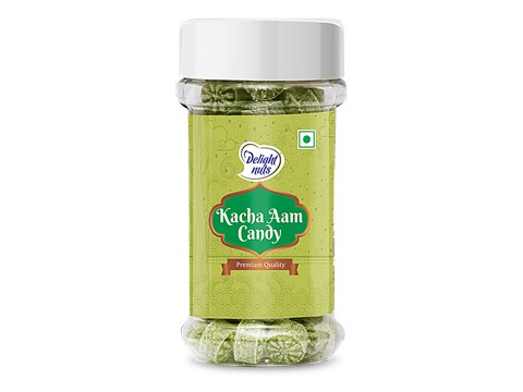 Delight Nuts Premium Kacha Aam Candy - Provides Freshness, Tangy & Sweet Taste, 130 g