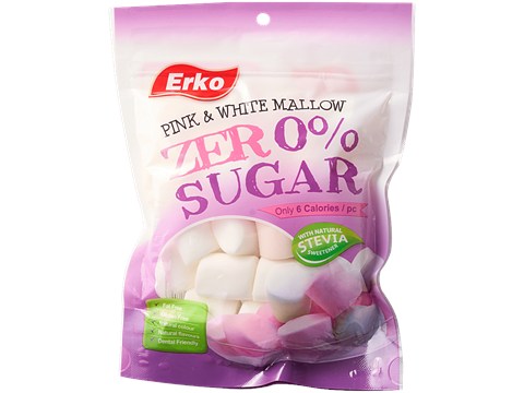 Erko Pink & White Mallow Zero Sugar, 70 g