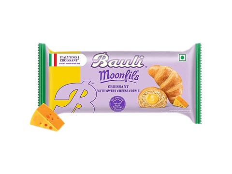 Bauli Moonfils Croissant With Sweet Cheese Creme, Veg, 45 g