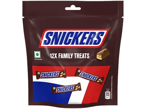 Snickers Family Treats Peanut Chocolate Treats Inside, 144 g