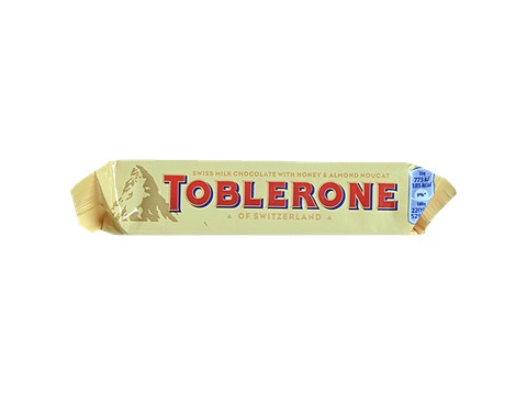 Toblerone Swiss Milk Chocolate Bar With Honey & Almond Nougat - Smooth, Creamy, Rich Flavour, 35 g