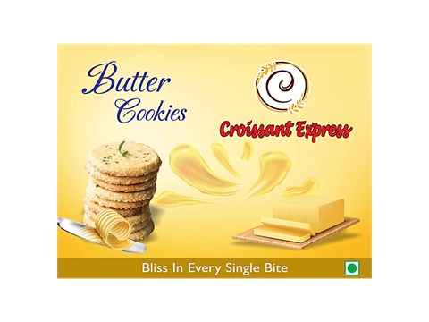 CROISSANT EXPRESS Butter  Cookies - Rich In Taste, Unique Flavour, Tea Partner, 200 g