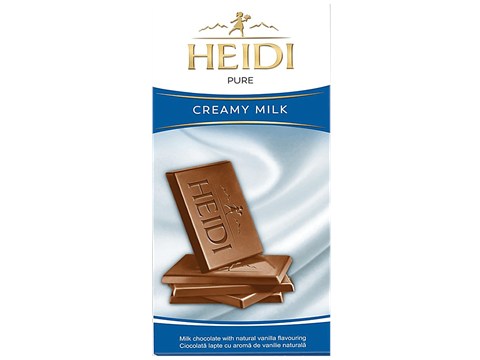 Heidi Pure Chocolate - Creamy Milk, 80 g
