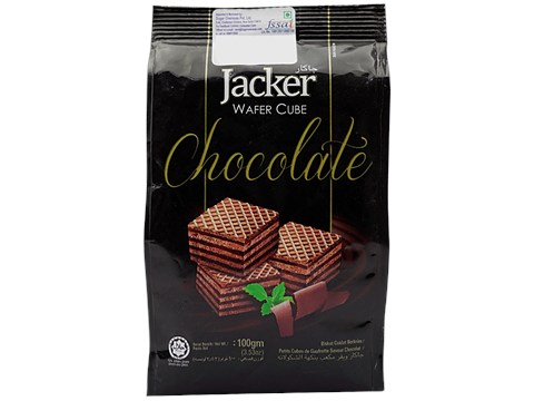 Jacker  Wafer Cube - Choco, 100 g