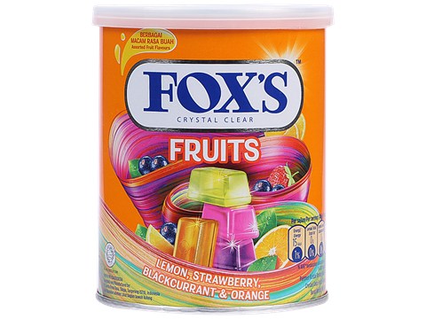 Fox'S Crystal Clear Candy - Fruit Flavoured, Contains Lemon, Orange, Peach & Apple Natural Flavour, 180 g