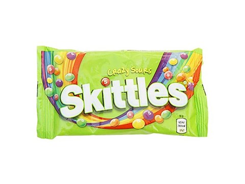 Skittles Candy - Crazy Sours, 55 g