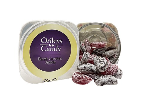 Orileys Black Currant Apple Candy, 125  g