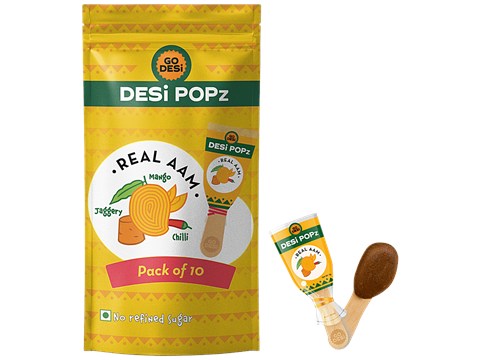 GO DESi Desi Popz Real Aam, 10 pcs
