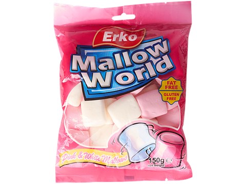 Erko Mallow World Pink & White Mallows, 150 g