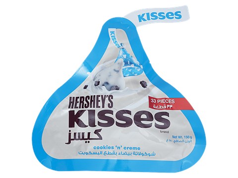 Hershey's Kisses Cookies & Cream Chocolte - Melt In Mouth, 150 g