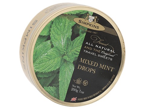 Simpkins  Travel Sweets - Mixed Mint, Contains Added Flavour, 200 g