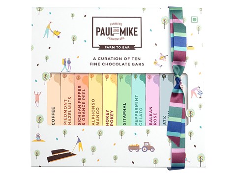 Paul And Mike Chocolate Gift Box - No Refined Sugar, Natural, Eggless, 27 g