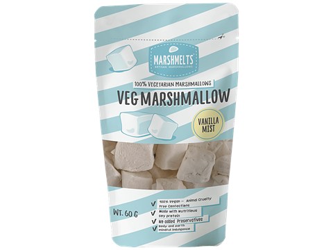 Marshmelts Veg Marshmallow - Vanilla Mist, 60 g