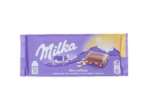 Milka Riso Soffiato Fine Milk Chocolate, 100 g