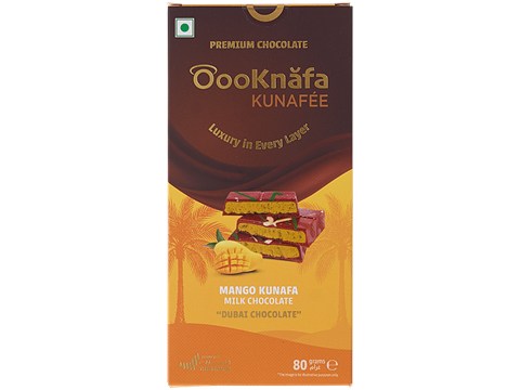 Oooknafa Mango Kunafa Milk Chocolate, 80 g