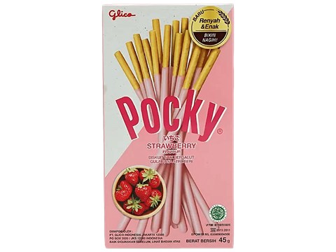 Pocky Strawberry Flavour Biscuit Stick, 45  g