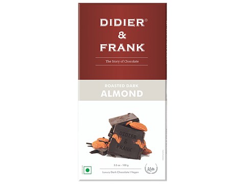 Didier & Frank  Roasted Dark Almond Chocolate, 100 g