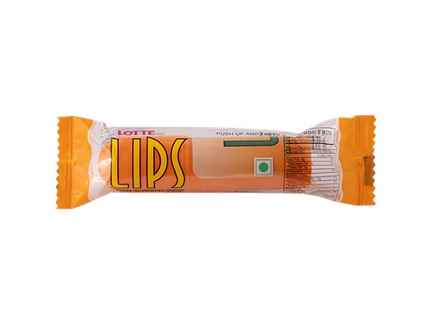 Lotte Lips Orange Flavoured Candy, 14 g