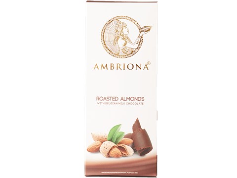 Ambriona Roasted Almonds with Belgian Milk Chocolate, 50 g