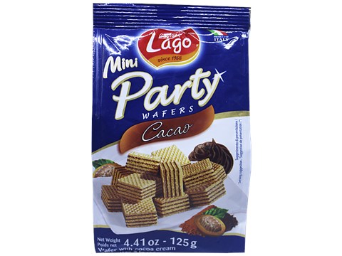Gastone Lago Mini Party Wafers Cacao, 125 g