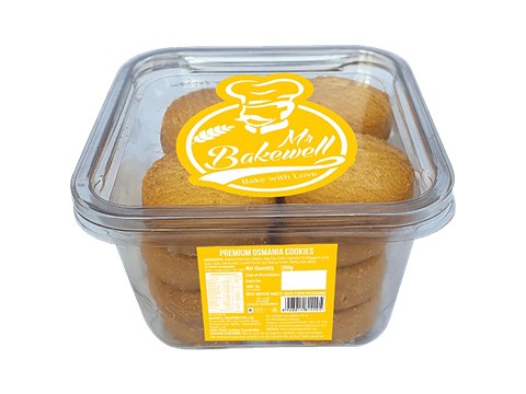 Mr Bakewell Premium Osmania Cookies - Made With Refined Wheat Flour, Tea Time Snack, 200 g