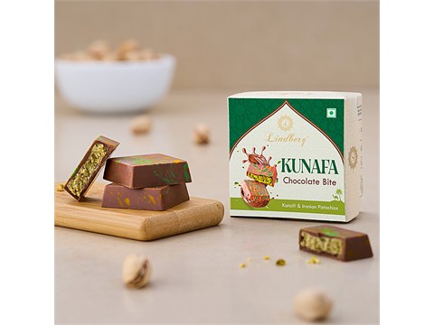 Lindberg Kunafa Chocolate Bite With Kataifi & Iranian Pistachios, 13 g