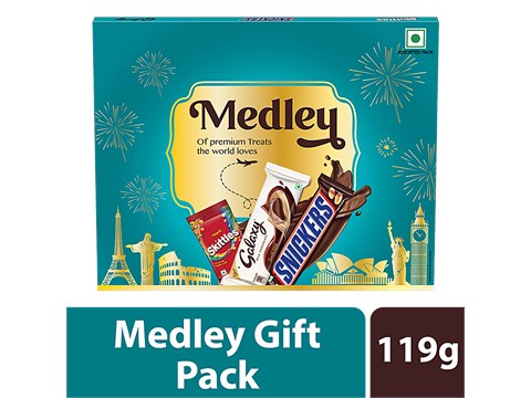 Snickers Premium Chocolate Gift Pack For Diwali - Assorted Chocolates, 119 g