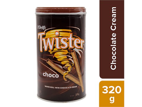 Twister Chocolate Wafer Roll - Chocolate Cream, 320 g