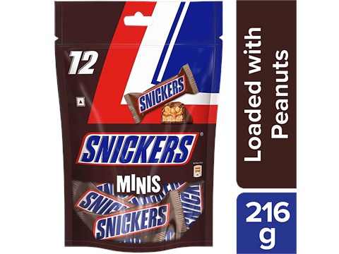 Snickers Minis Peanut Chocolates, 216 g